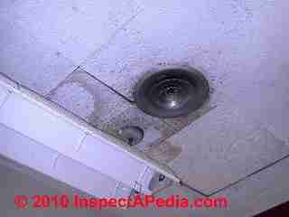 Asbestos containing acoustic ceiling tiles