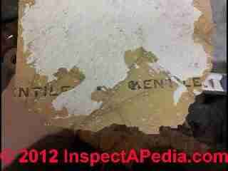 Vinyl asbestos floor tile identification Photos KenFlex Kentile