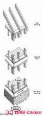 Sketch comparing platform framing and balloon framing methods (C) Carson Dunlop