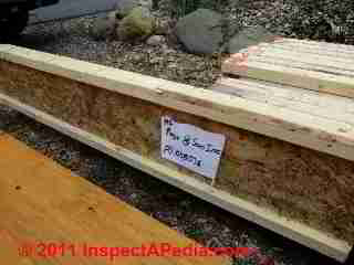 Wood I Joist in preparation for use in floor or roofing (C) Daniel Friedman