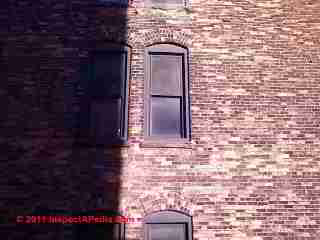 Brick wall frost damage (C) Daniel Friedman