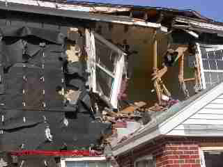 Brick wall weep holes below grade (C) Carson Dunlop Assoc