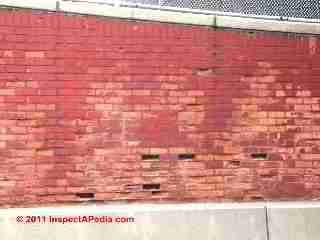 Brick wall frost damage (C) Daniel Friedman