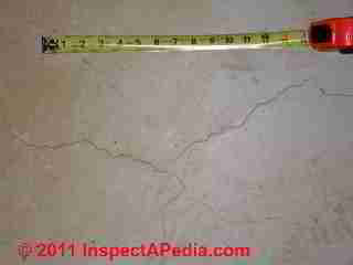 Concrete shrinkage crack