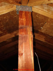 Cracked web truss in Texas home (C) InspectApedia.com Leif