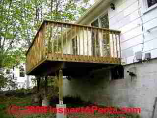 Photo of a residential deck construction(C) Daniel Friedman
