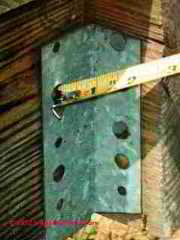 Roofing nails in joist hanger (C) D Friedman