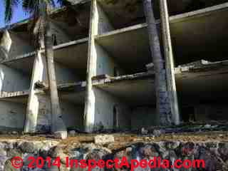 Collapsing concrete hotel, La Manzanilla, Mexico Pacific Coast © Daniel Friedman