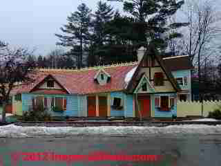 Very crooked wood framing - difficult to do intentionally (C) D Friedman 2012