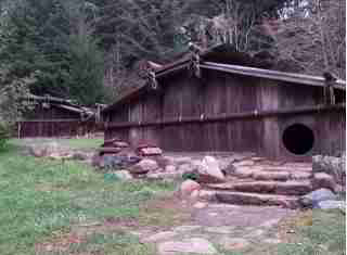 Plank house (C) Yuroak plank houses