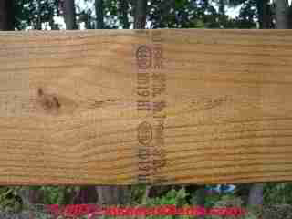 Lumber grade markings (C) Daniel Friedman