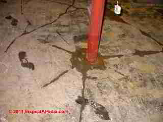 Cracked slab from water and frost (C) Daniel Friedman
