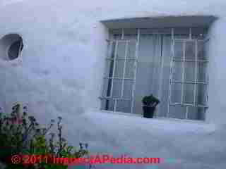 Straw bale wall cut for window (C) Daniel Friedman