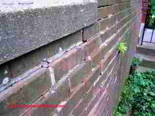 Brick wall frost damage (C) Daniel Friedman