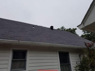 Hard to vent roof (C) InspectApedia.com Mel