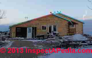 Roof extension blocks original soffit intake vents (C) InspectAPedia EZ