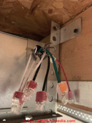 Wiring for the Utilitech Model 7108-03-L Ventilation Fan with Light (C) InspectApedia.com