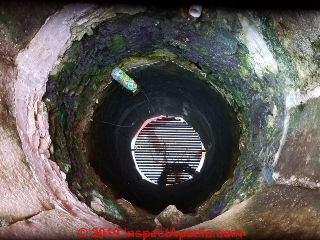 Safety screen over the top of a dug well in Campeche Mexico (C) Daniel Friedman at InspectApedia.com