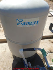 ITT GP Pumps Water Pressure Tank air pre-charge (C) InspectApedia.com Andrew