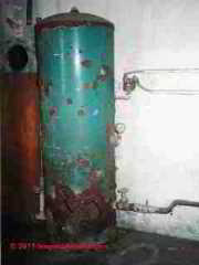 Photograph of a steel water tank