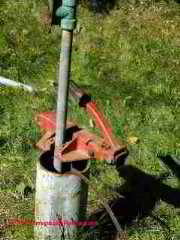 Well pulling clamp keeps from dropping the pipe back into the well (C) D Friedman