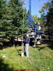 Well pipe and pump lifting crane (C) Daniel Friedman