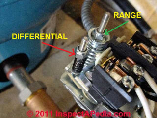 Water pressure control adjustment nuts (C) D Friedman