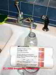 Sanitary water may be found in closed containers (C) Daniel Friedman