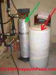 Photo of a home water softener system