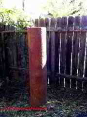 Steel well casing, no cap (C) InspectApedia Applemark