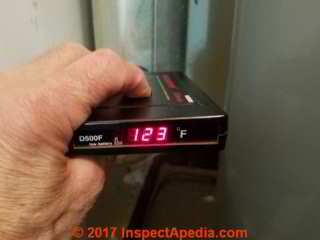 Gas clothes dryer exhaust temperature near dryer outlet (C) Daniel Friedman