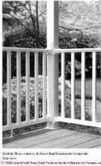 Prefab porch railing (C) J Wiley & Sons Best Construction Practices Steven Bliss