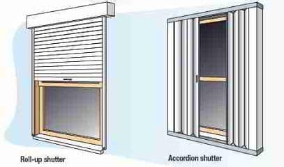 FEMA suggestions for storm shutters - at InspectApedia.com 