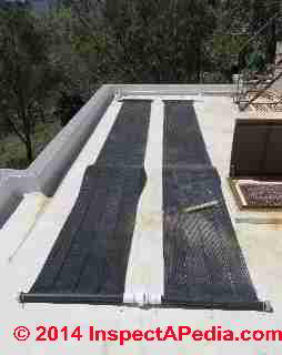 Solar hot water rooftop tubing system (C) Daniel Friedman Pearson Murphy