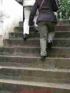 How people walk on stairs (C) Daniel Friedman