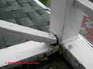 Guardrail unsafe due to rot (C) Daniel Friedman