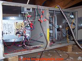 Horizontal air handler with access covers removed (C) Daniel Friedman