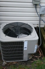 Bad central air compressor installation (C) InspectApedia.com Reader