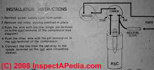 wiring diagram for a motor starting capacitor
