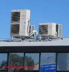 Rooftop air conditioning units, Christchurch New Zealand (C) Daniel Friedman