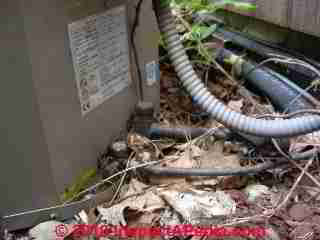 Air conditioner refrigerant lines (C) Daniel Friedman