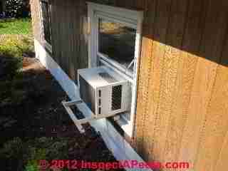 Window air conditioner unsupported (C) Daniel Friedman