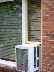 Casement or narrow window air conditioner © D Friedman at InspectApedia.com 