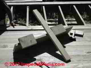 Deck board wedging tool used with heavy deck boards (C) Daniel Friedman
