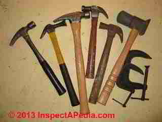 Hammers and other carpentry tool selections (C) Daniel Friedman