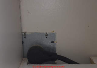Electric stove outlet height above floor - inappropriate access limitations (C) InspectdApedia.com