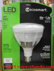 65-Watt equivalent LED bulb consumes 11.5 watts (C) Daniel Friedman