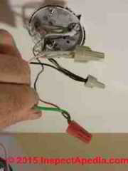 Wiring connections for a typical ceiling light fixture (C) Daniel Friedman