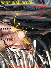 Fabric Plastic Copper Wire (C) Inspectapedia