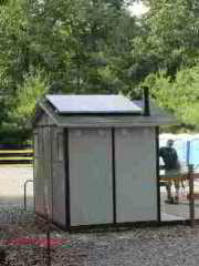 Solar powered outhouse ventilation (C) Daniel Friedman